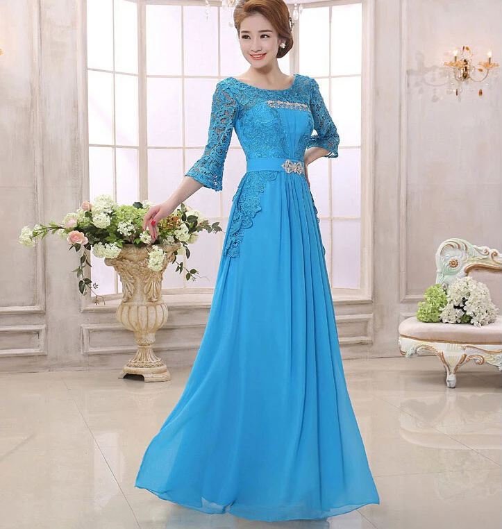 Escabullirse Monarquía Pacífico Vestidos largos de encaje para madre de la novia, ropa Formal elegante de  manga 2018, novedad, barato, 3/4|mother of bride|mother of the brideelegant  evening gowns - AliExpress