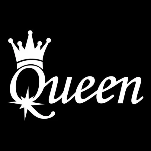 Queen декор, винил, переводная Наклейка Стикер для ноутбука Шторные 15x10 см
