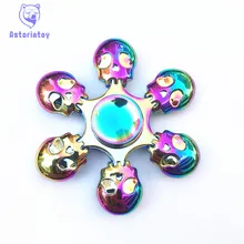 Colorful skull -spinner Fidget Spinner Steel Hand Spinner steel Bearing Educational Toys Spinner Hand Anti Stress Toy