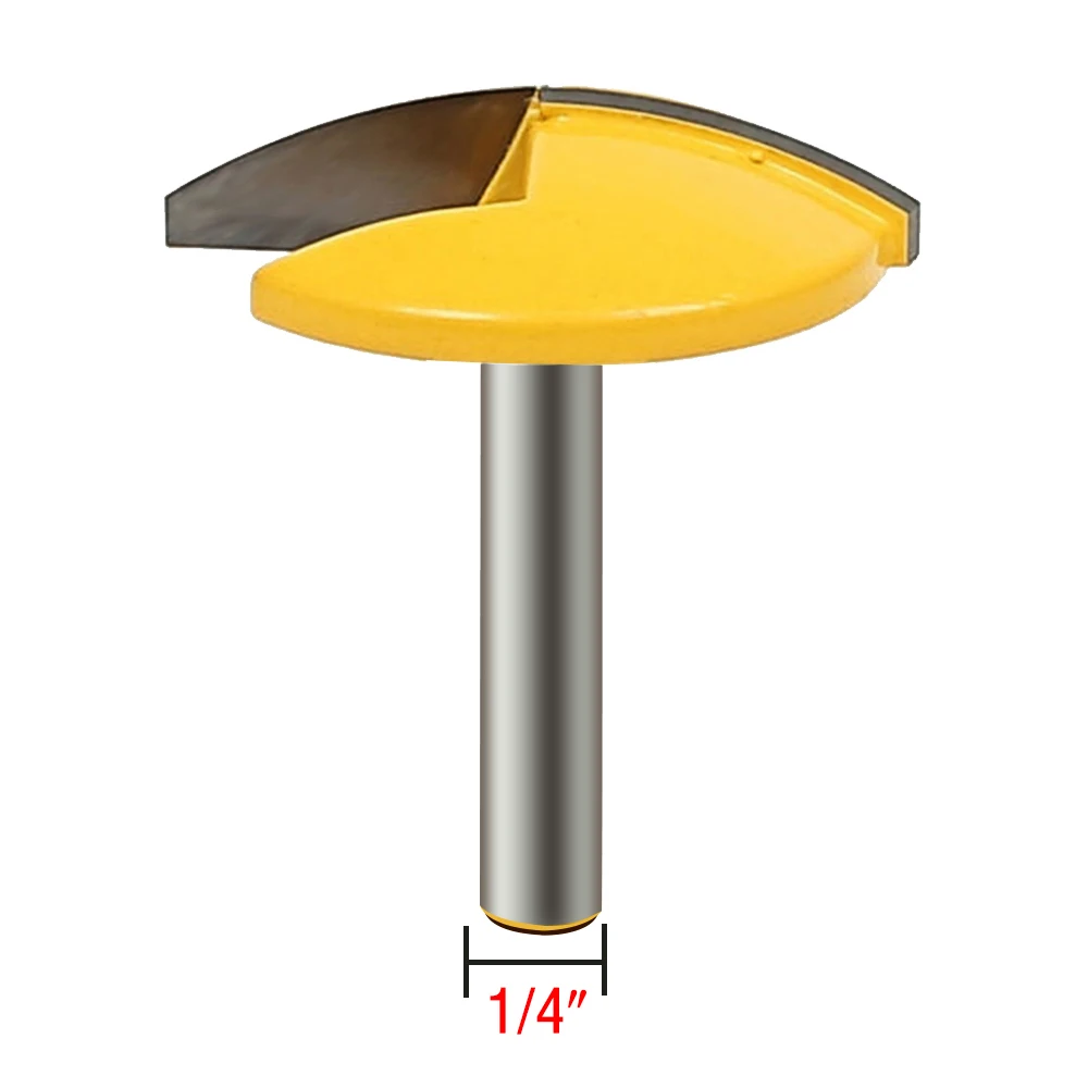 1PC 1/2"/1/4" Carbide Alloy Thin Small Round Bowl Router Bit Woodwork