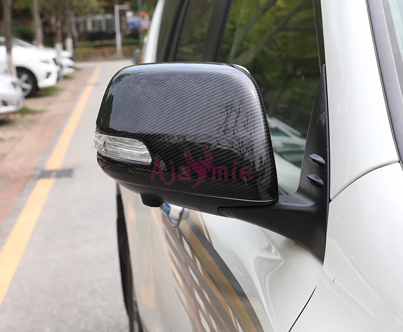 

Door Mirror Overlay Cover For Toyota Land Cruiser 150 Prado LC150 FJ150 2010-2018 Carbon Fiber Color ABS Car-Styling Accessory