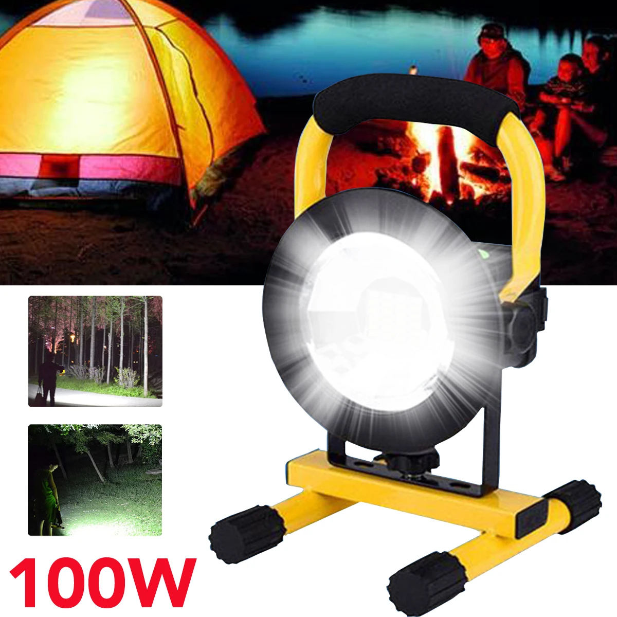

10W 24pcs LED Light Portable COB Flood Light LED Flashlight Work Light Waterproof IP65 for Outdoor Camping