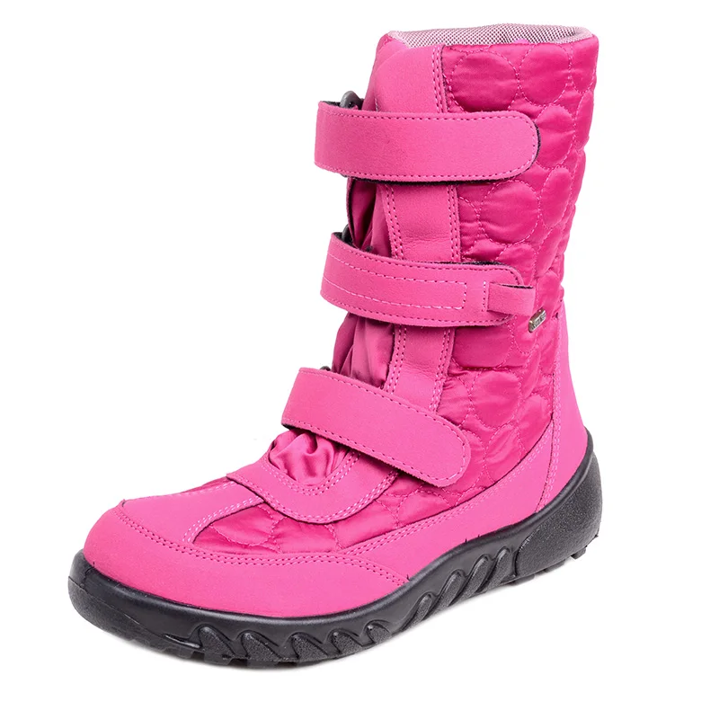 Detector/женские водонепроницаемые Нескользящие зимние ботинки; уличные Утепленные ботинки; Теплая обувь на меху; женские зимние ботинки - Цвет: ROSE RED