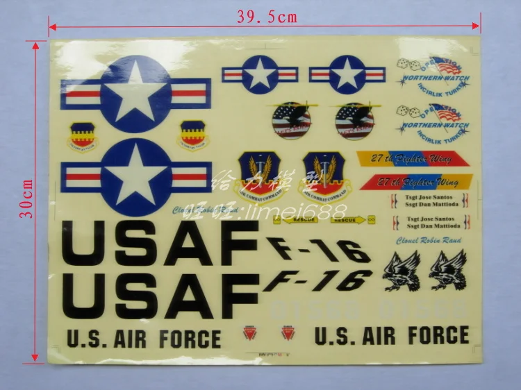 

Decal sticker set for DIY RC plane aircraft model flag Extra falcon seawind P51 Free shipping