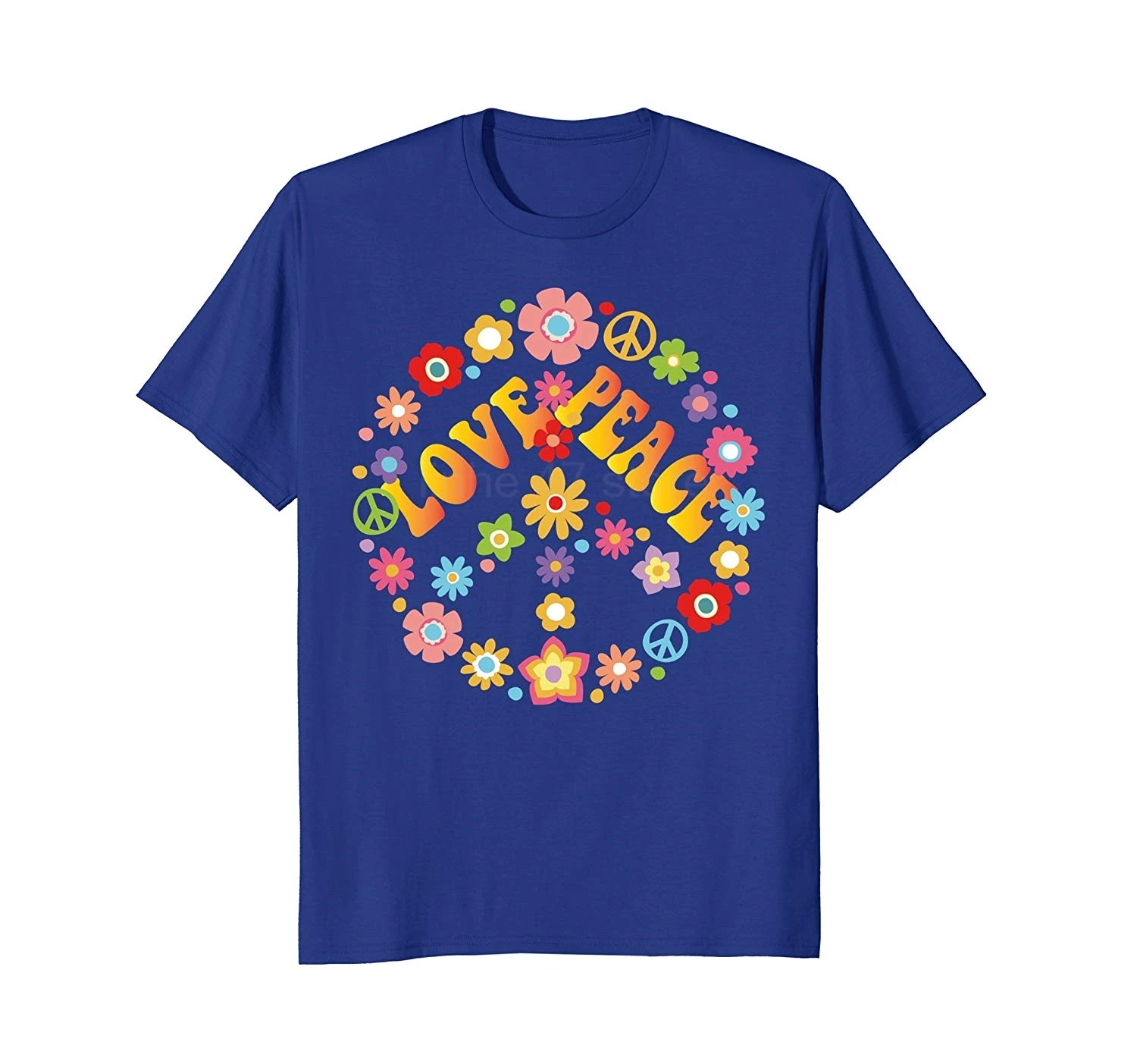 

PEACE SIGN LOVE T Shirt 60s 70s Tie Die Hippie Costume Shirt 2019 Brand Sales Quality