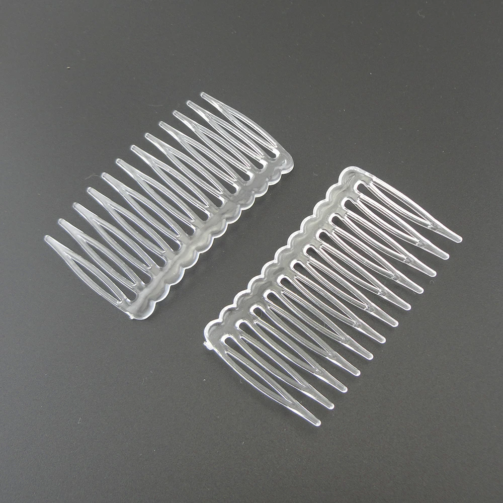 30pcs * 12teeth Clear Plain Plastic Hair Combs For Diy Headpieces  Transparent White Mini Side Combs For Crown Tiaras - Hair Claw - AliExpress
