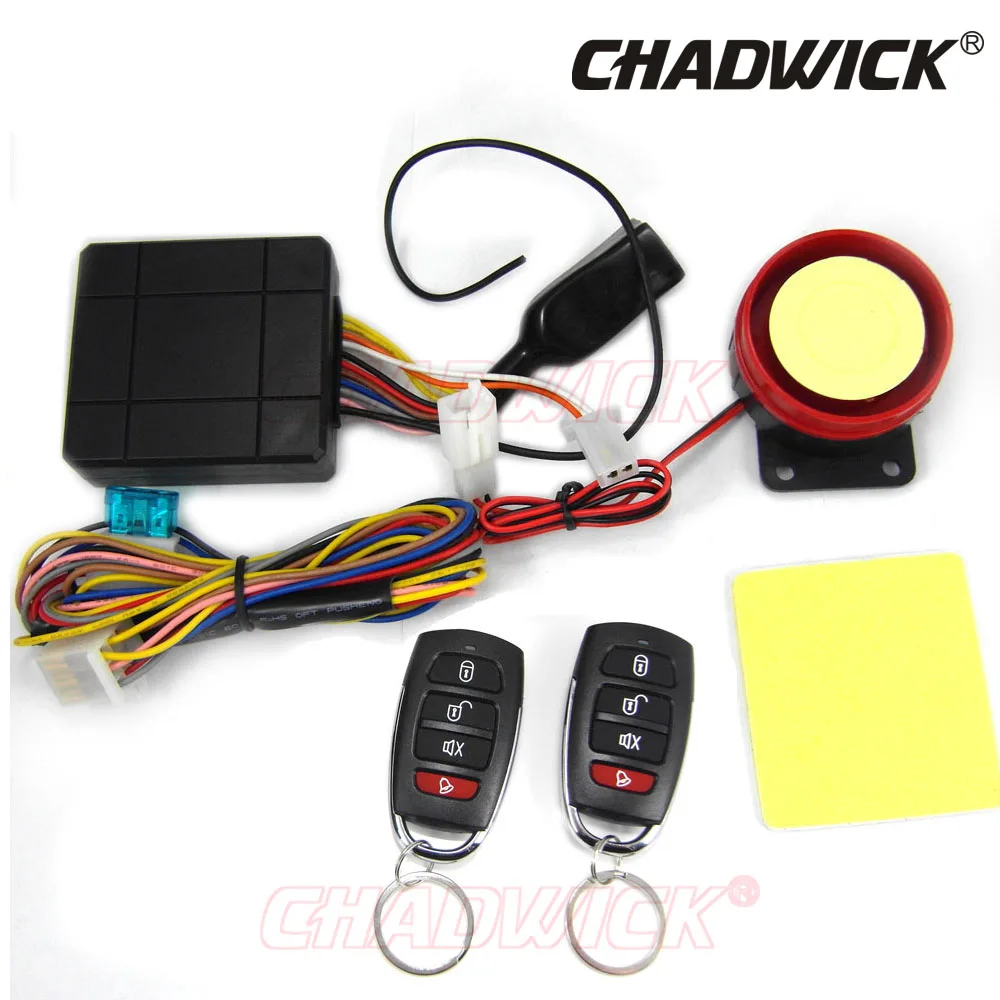 12V Motorcycle Bike Anti theft Security Alarm System Remote Control