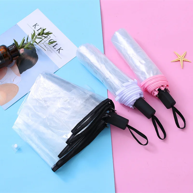 chuva feminino automático transparente guarda-chuva para as