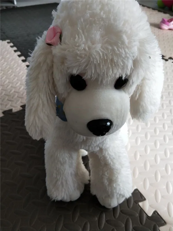 Cute Dog plush toys Poodle Bichon Frise puppy stuffed warm animal toys - Buyer's Show 19
