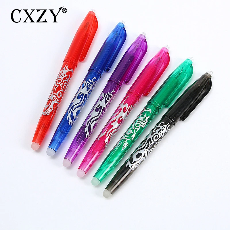 

CXZY 1pcs/Creative erasable color gel pen 0.5mm blue red black ink candy colors office art supplies school stationery gift 1C806