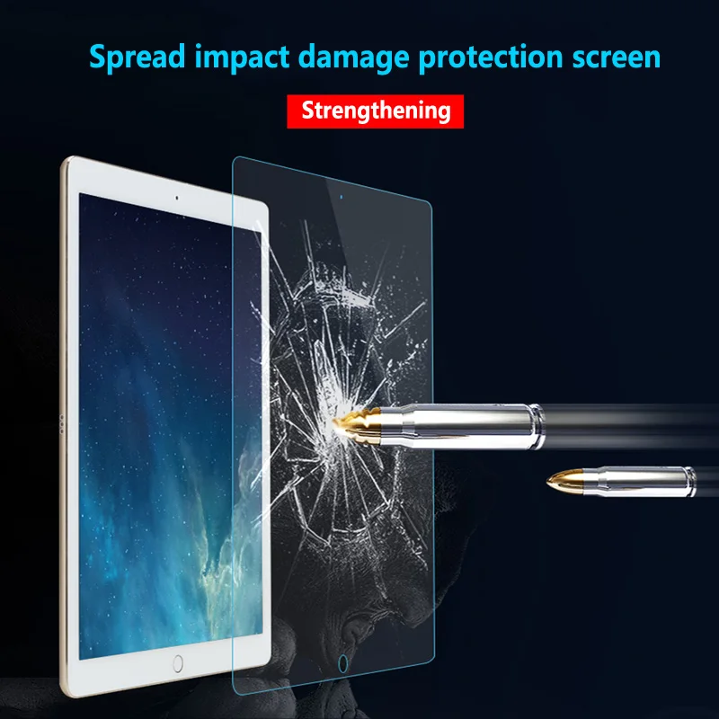 

Luxury 9H Protection Tempered Glass For ipad air 1 2 mini 1 2 3 glass Screen Protector Clear Film 2.5D Tempered glass for ipad