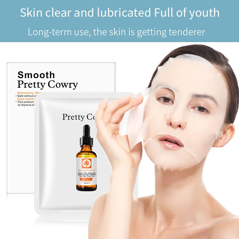 

Pretty Cowry Hyaluronic acid Mask Moisturizing Oil Whitening Shrinking Mask Mask Anti aging Anti wrinkle