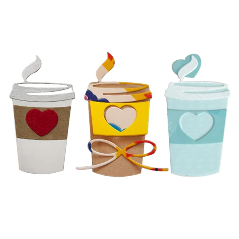 

Drink cup Carbon steel Cutting Dies Stencil Craft for DIY Creative Scrapbook Cut Stamps Dies Embossing Paper Hand Craft