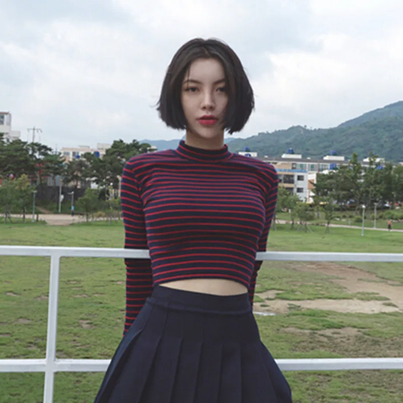 shirt turtle neck women fall clothes 