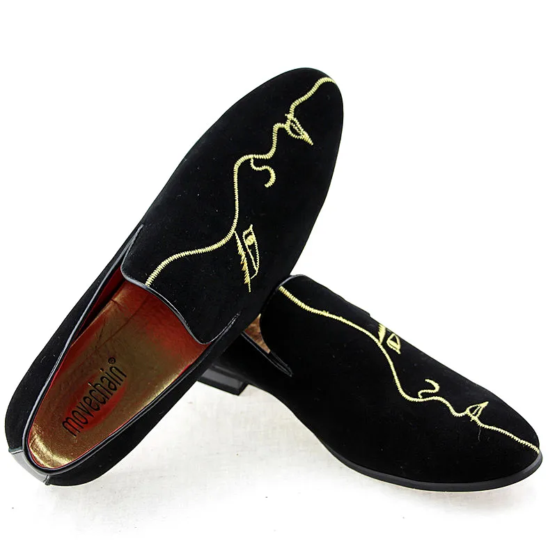 Movechain бренд Мужская мода замша кожа лёгкие кожаные туфли типа мокасин мужская повседневная обувь Стразы Вышивка мокасины из ткани Оксфорд обувь мужская обувь для вождения на плоской подошве