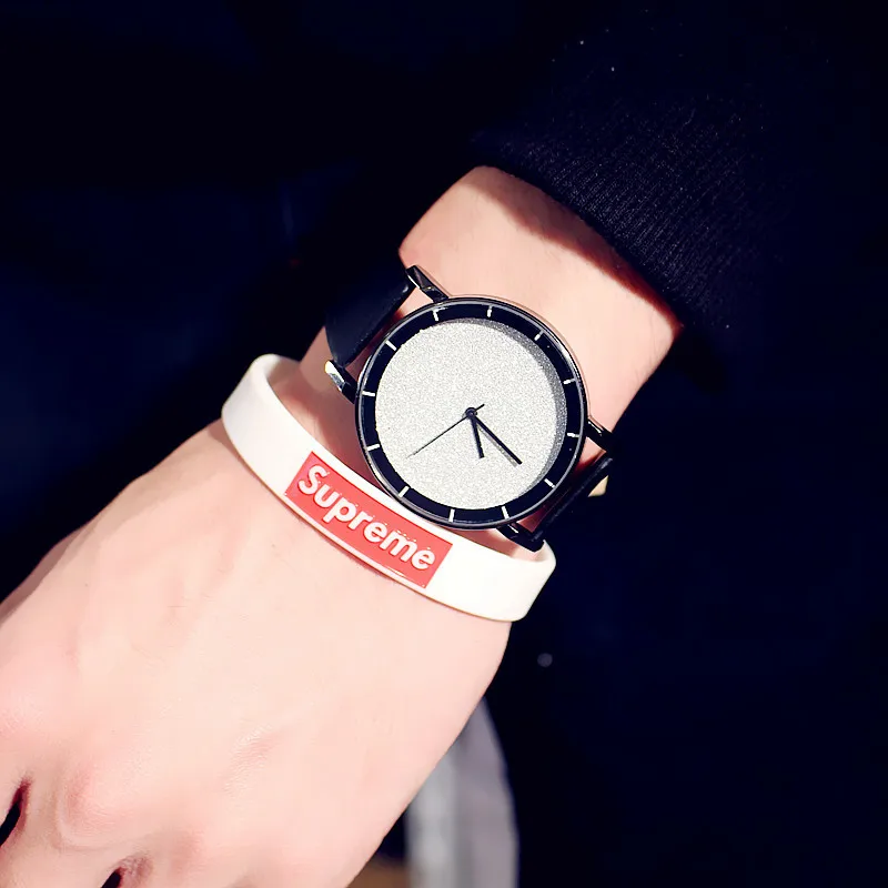 New Trend Men Women Watches Luxury Quartz Ladies Wrist Watches Minimalism Starry Sky Watch Fashion Casual Leather Clock Female