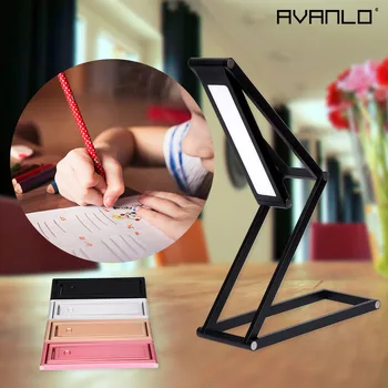 

LED Desk Read Lamp Office Table Eye Protection Light USB Powered Study lamp Foldable Dimmable Touch Switch Control light