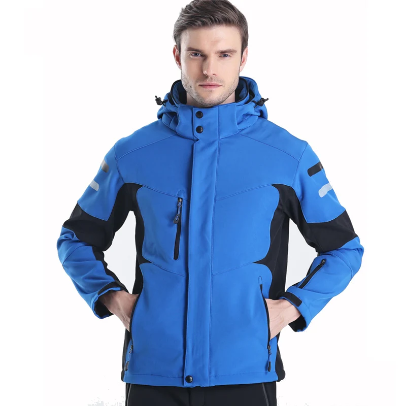 

Waterproof Windbreaker for Men Male Outdoor Hiking or Camping Soft Shell Jacket Breathable Warm Men hunting clothes