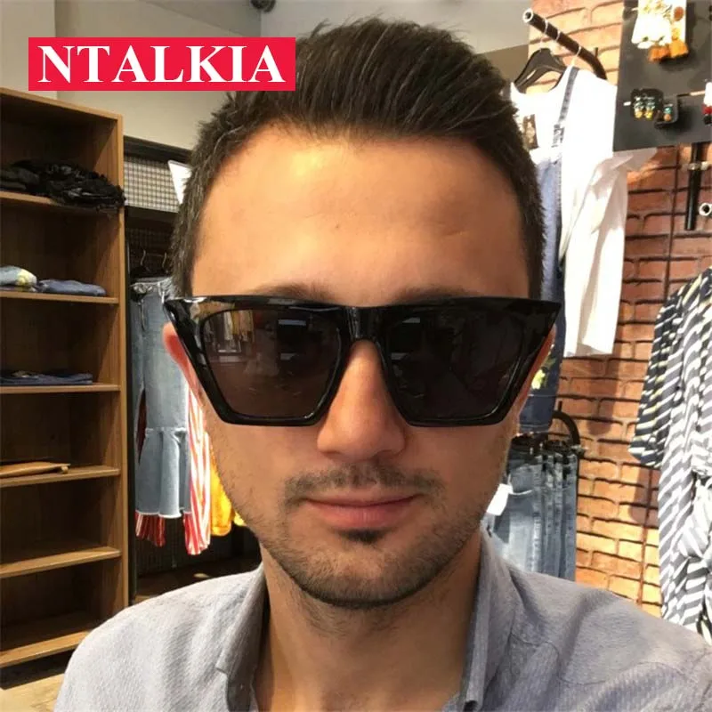 

2018 Best Luxury Brand Designer Italian Big diamond Sun Glasses Square Shades Women Men Oversized Sunglasses Retro Top eyewear