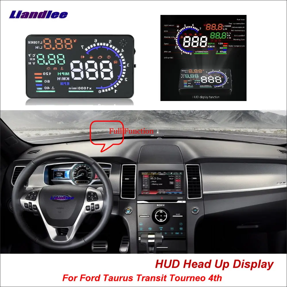 Liandlee автомобильный HUD Дисплей для Ford aurus Transit Tourneo 4th 2013- безопасный экран для вождения БД проектор лобовое стекло