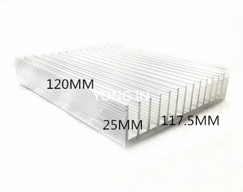 

1pcs aluminum BIG heatsink 117.5*25-120mm/aluminum Radiator/Thermally conductive sheet/