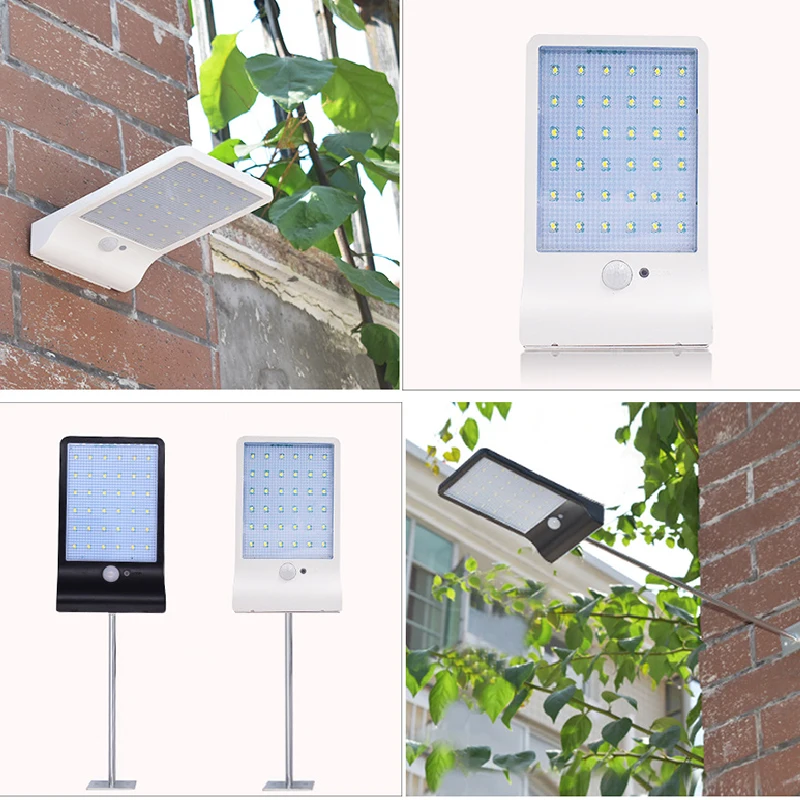 

48Led Solar Outdoor Wall Lamp Remote Control Waterproof Solar Garden Light
