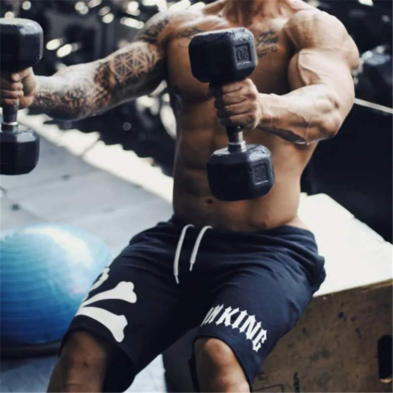 Mens Gym Fitness Shorts Run Jogging Sports Loose Cool Mesh Quick Dry Bodybuilding Crossfit Sportswear Male shorts men