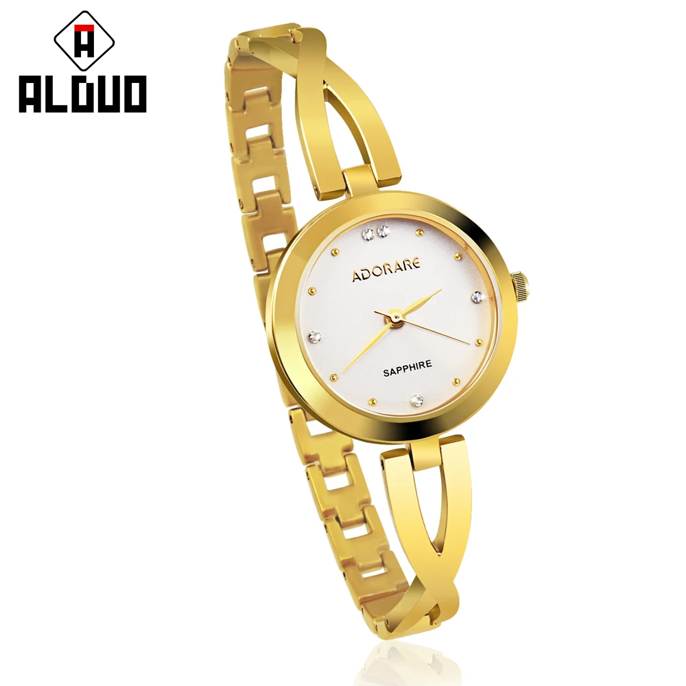 

ADORARE Women Quartz Watch Waterproof Golden Stainless Steel Ladies saat Luxury Clock Femal Watches relogio feminino For Girls