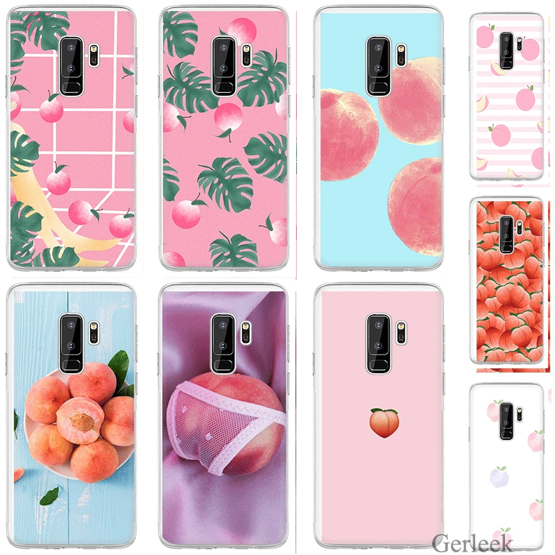 Розовый персик чехол для телефона Samsung S3 S4 S5 S6 S7 S8 S9 Plus Note 8 9|Чехлы-накладки| |