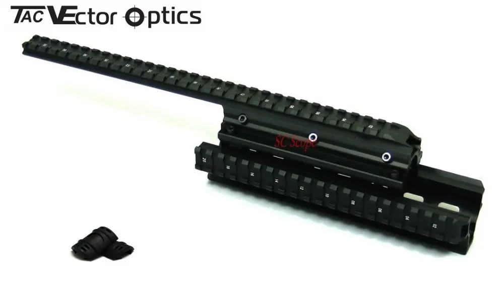 Бесплатная доставка Saiga 12 Тактические длинные поручни Quad Rail System с бесплатной