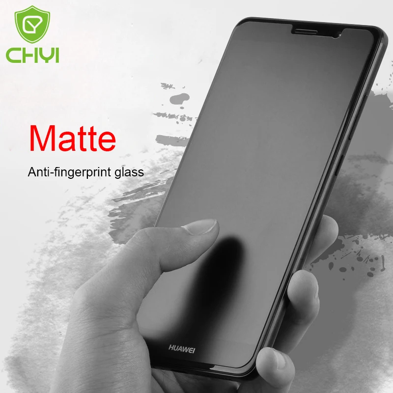 

CHYI Premium Frosted Tempered Glass For HUAWEI Mate 10 9 Screen Protector 9H No Fingerprint Matte Glass Oleophobic Coating