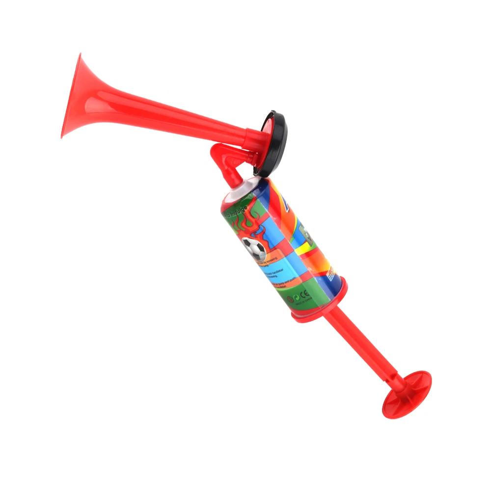 Пластиковые трубы Vuvuzela низкий голос болельщиков Cheer футбол Воздушный Рог светильник динамик Черлидинг болельщиков Рога толкать насос газа воздушные рожки