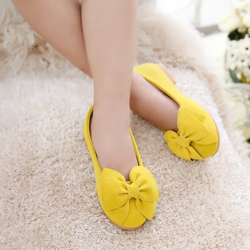 girl leather shoes bow (10)