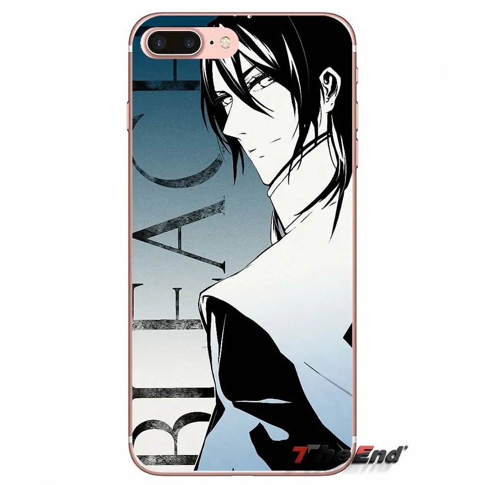 Bleach Byakuya Kuchiki Аниме Арт мягкий чехол для iPhone X 4 4S 5 5S 5C SE 6 6S 7 8 Plus Samsung Galaxy J1 J3 J5 J7 A3 A5 2016