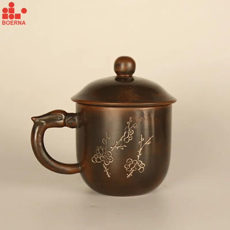 

Chinese Nixing Phoenix Cup Customized Carving Tea Cup Handmade Nixing Clay Tea Kungfu Gongfu Tea Cups Mug 300ml