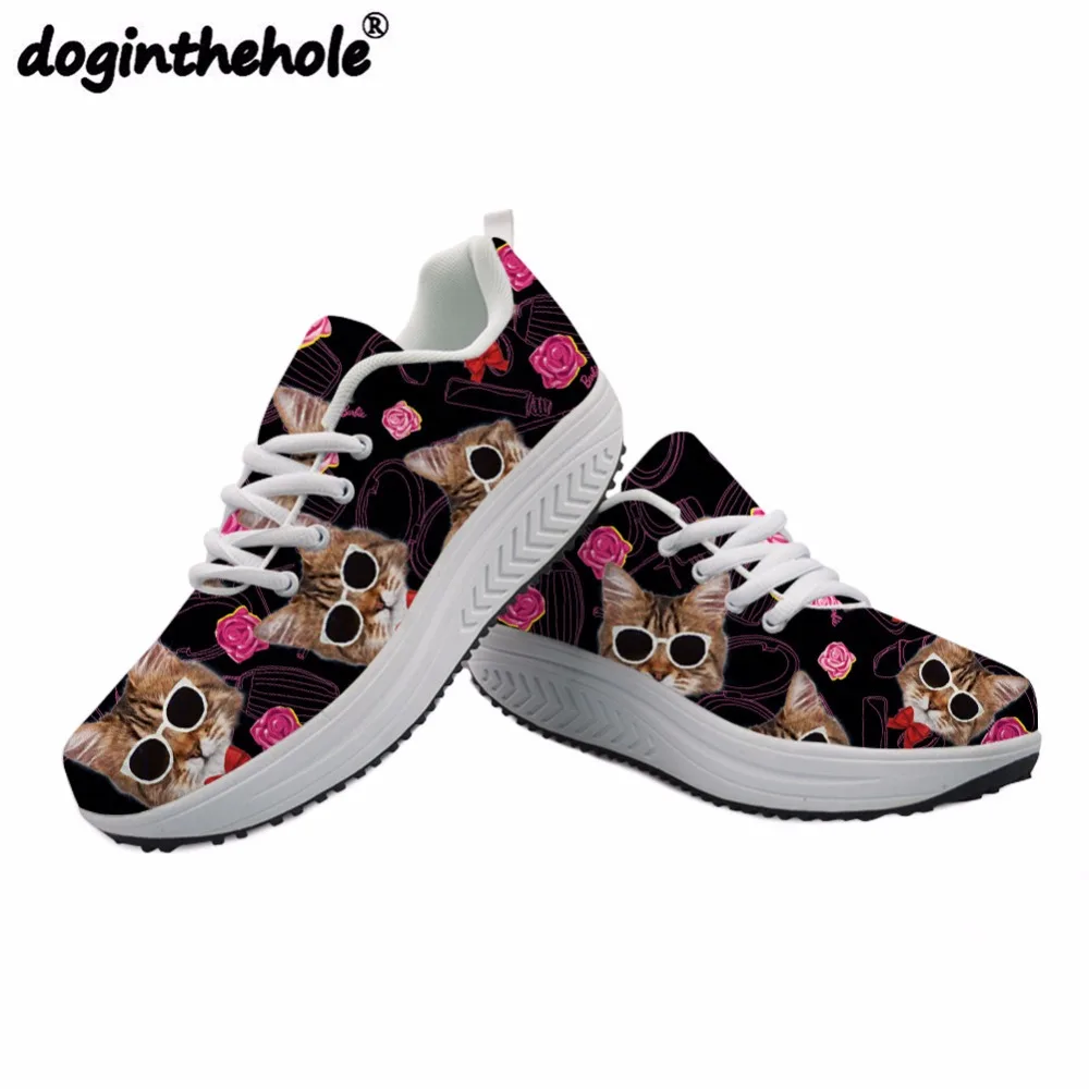 купить Doginthehole Высота Увеличение кроссовки Cool Cat животных
печати женский Mesh Sneaker Обувь для танцев для дам Открытый Спорт
Отзывы