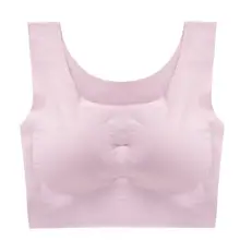 Женский бесшовный спортивный бюстгальтер ледяной спортивный жилет девушка нательная одежда для йоги удобные спортивные Йога бюстгальтер для сна плюс размер