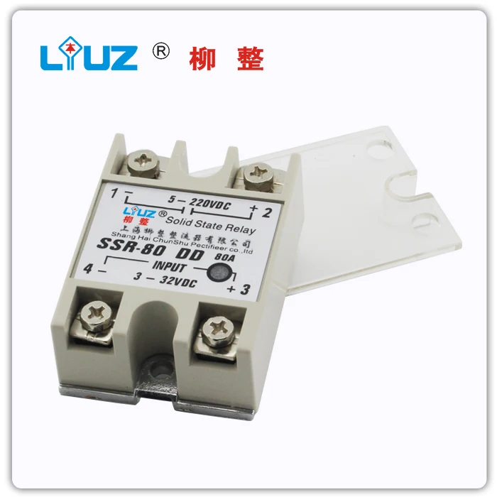 

[ZOB] Industrial grade solid state relay SSR80DD miniature relay DC - --5pcs/lot
