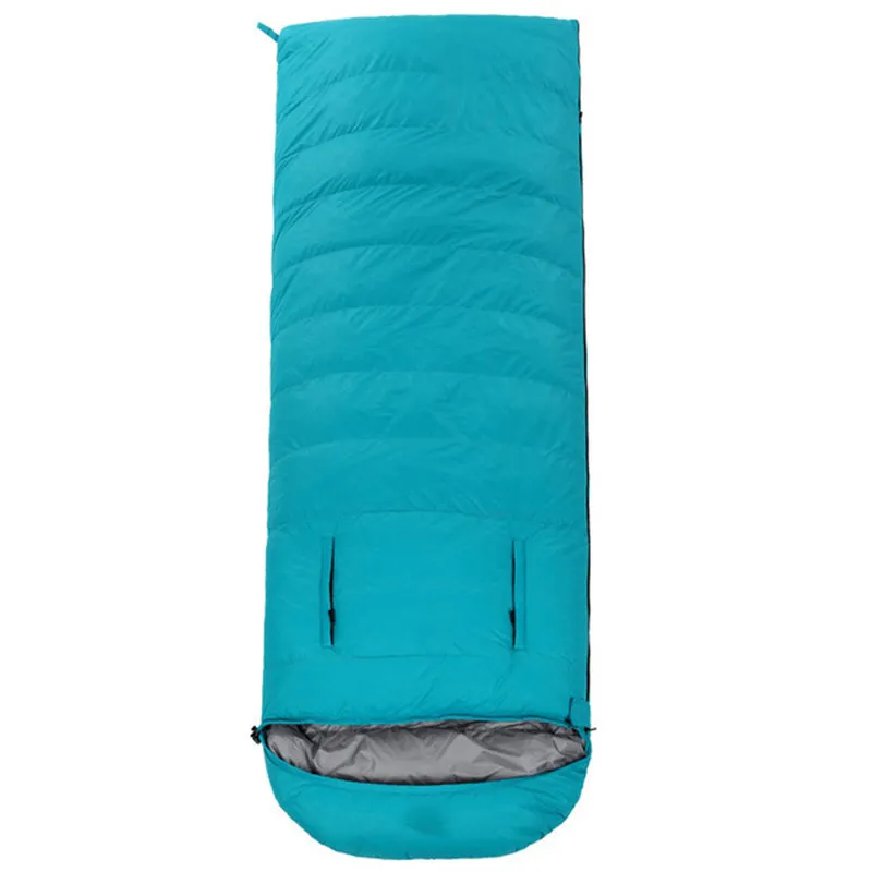 

Camping Autumn Spring Splicing Double Sleeping Bag Hiking Climbing Travel Expose Hand Sleeping Bag Waterproof Sleeping Bed