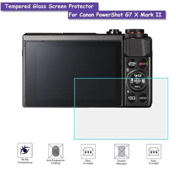 

9H Tempered Glass LCD Screen Protector Real Glass Shield Film For Canon PowerShot G7 X Mark II Camera Accessories