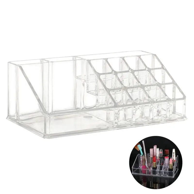 

Cosmetic box Acrylic Organizer Makeup Jewelry Storage Lipstick make-up brush Holder Display Box Acrylic Case Stand Rack