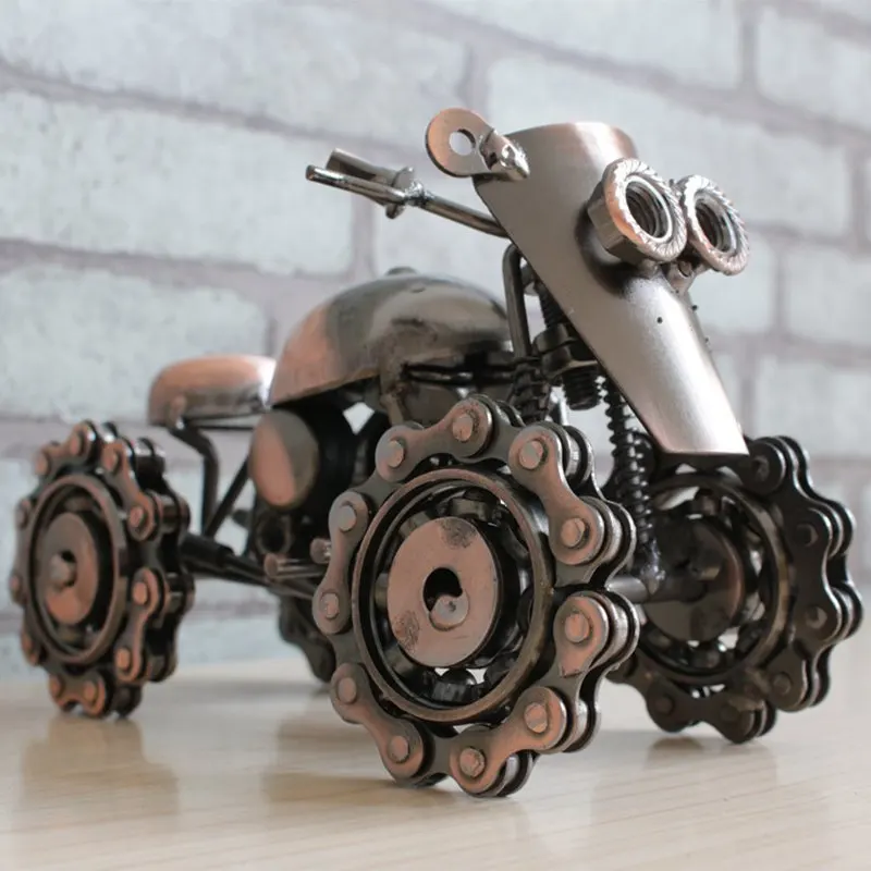 

2018 New Awesome Quad Bike Metal Craft Traditional Handmade Iron Art Classical Quad Bike Model Decoration Craft For Home & Bar