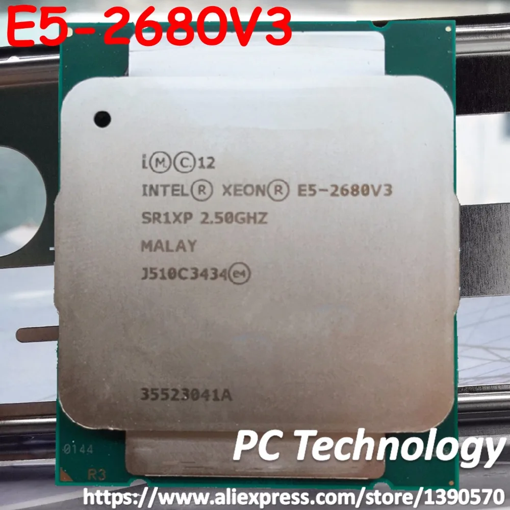 

Original Intel Xeon Processor E5-2680V3 2.50GHz 30MB 120W SR1XP E5-2680 V3 LGA2011-3 12-Cores E5 2680V3 Desktop CPU E5 2680 V3