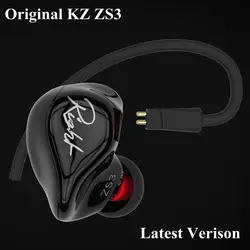 Оригинальный KZ ZS3 наушники HiFi стерео наушники вкладыши 3,5 мм jackplug мобильные наушники в ухо DJ гарнитура Музыка наушники fone de ouvido