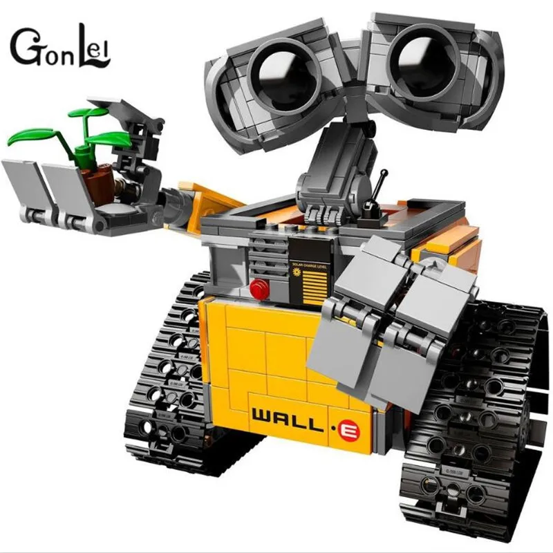 

2018 New 687Pcs Idea Robot WALLE Model Building Kits Blocks Bricks Children Toys compatible With Legoinglys 21303