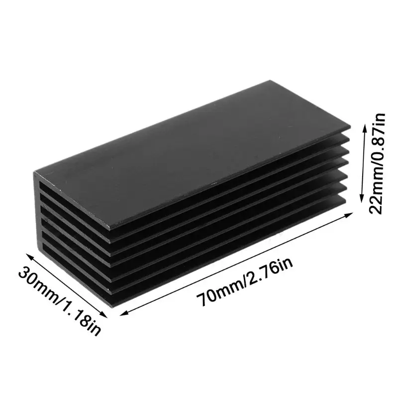 1Set Aluminum Heatsink Cooling Thermal Pad Cooling Radiator Cooler For NVME M.2 NGFF SSD Solid State Hard Drive Disk