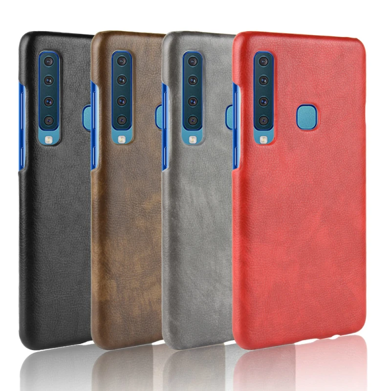 Samsung Galaxy A9S (A9 Star Pro) Litchi pattern PU leather+PC hard case_6