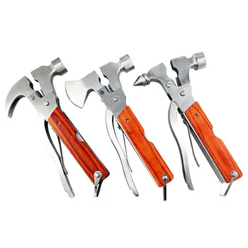

Multitool Outdoor Camping Emergency Survival Tools Hatchet Hammer Plier DTT88