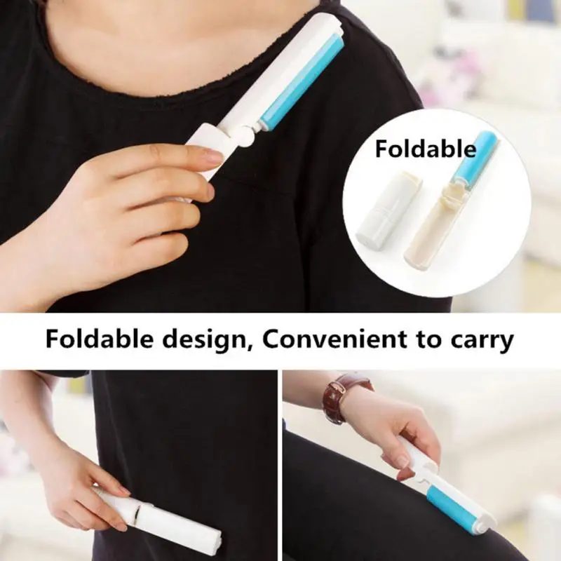 

Portable Roller Brush Cleaner Folding Washable Lint Dust Hair Remover Cloth Sticky Dust Removal Brushes