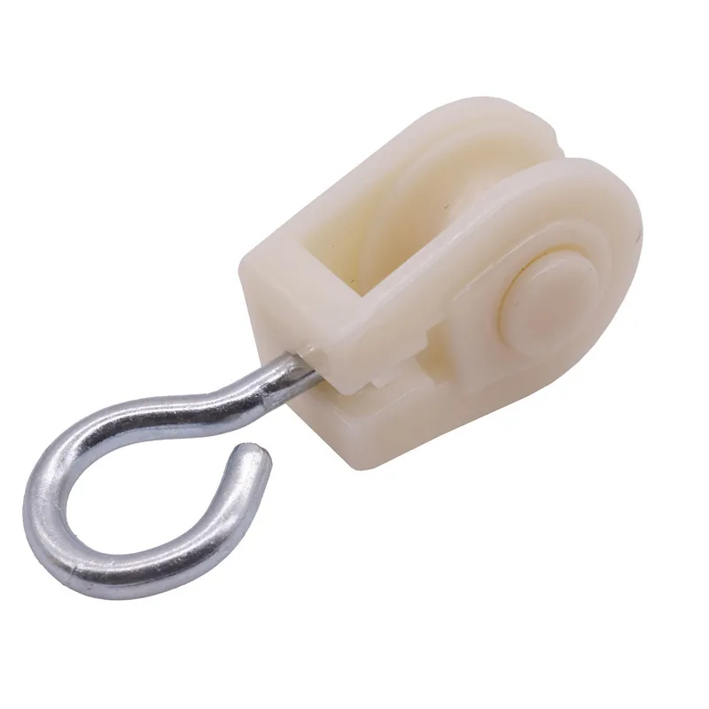 

1pcs Poultry Poultry Feeding Products Medium Plastic Waterline Pulleys Crane Wheel Breeding Equipment Wireline Pulleys
